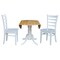 International Concepts 42 in. Dual Drop Leaf Table with 2 Ladder Back Dining Chairs - 3 Piece Dining Set K02-42DP-C08-617P - alternate 5